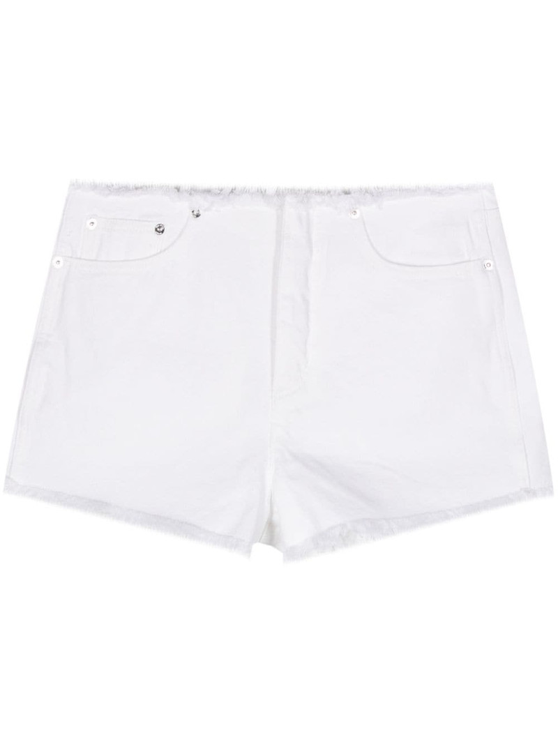 frayed denim shorts 1