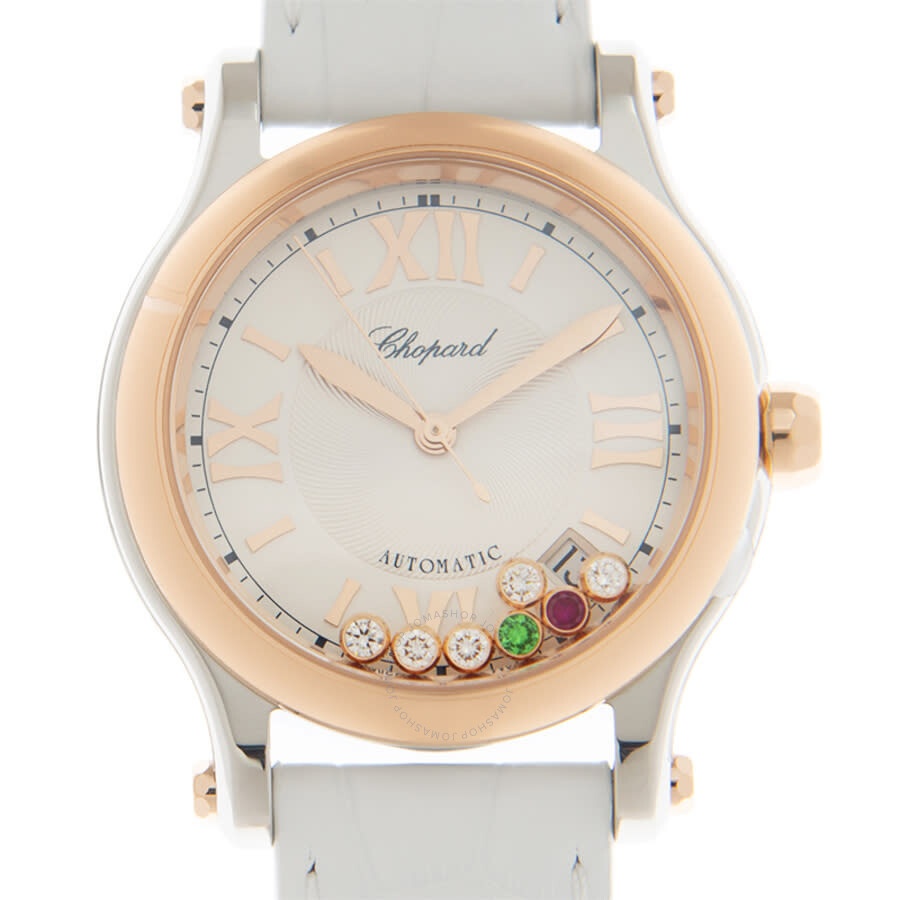 Chopard Happy Sport Automatic Diamond Silver Dial Ladies Watch 278559 6020 - 2