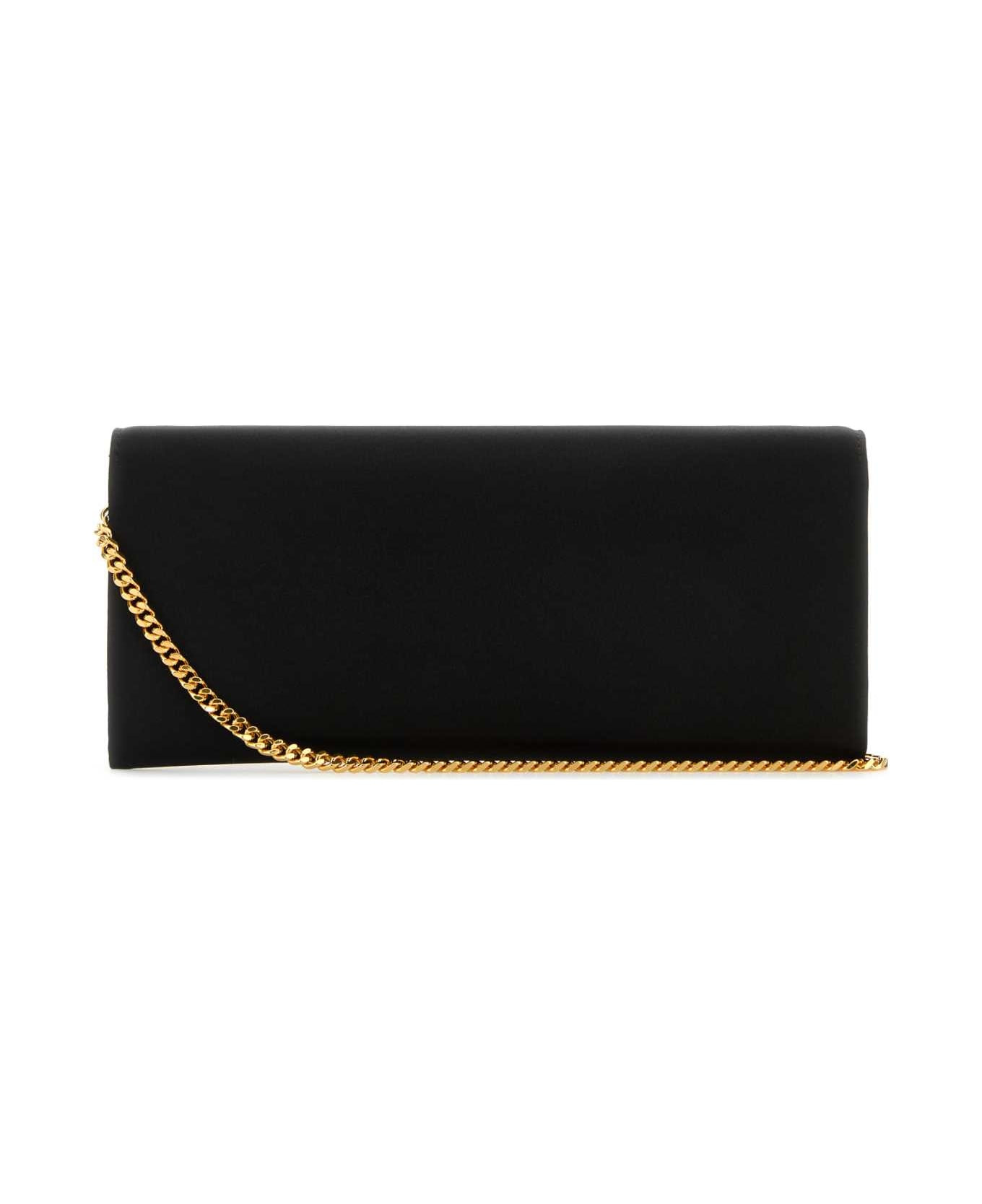 Black Satin Clutch - 3