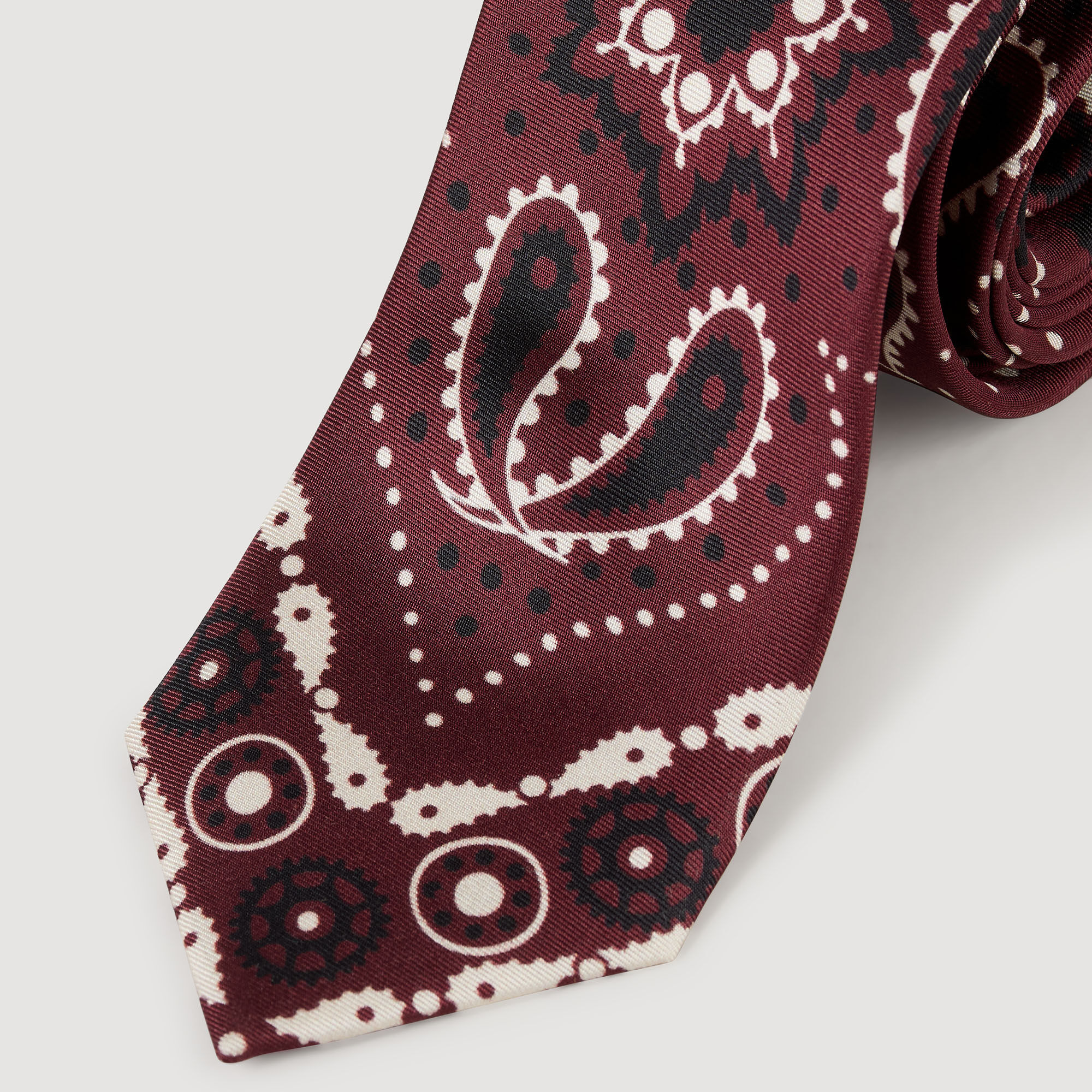 SILK PAISLEY PRINT TIE - 2
