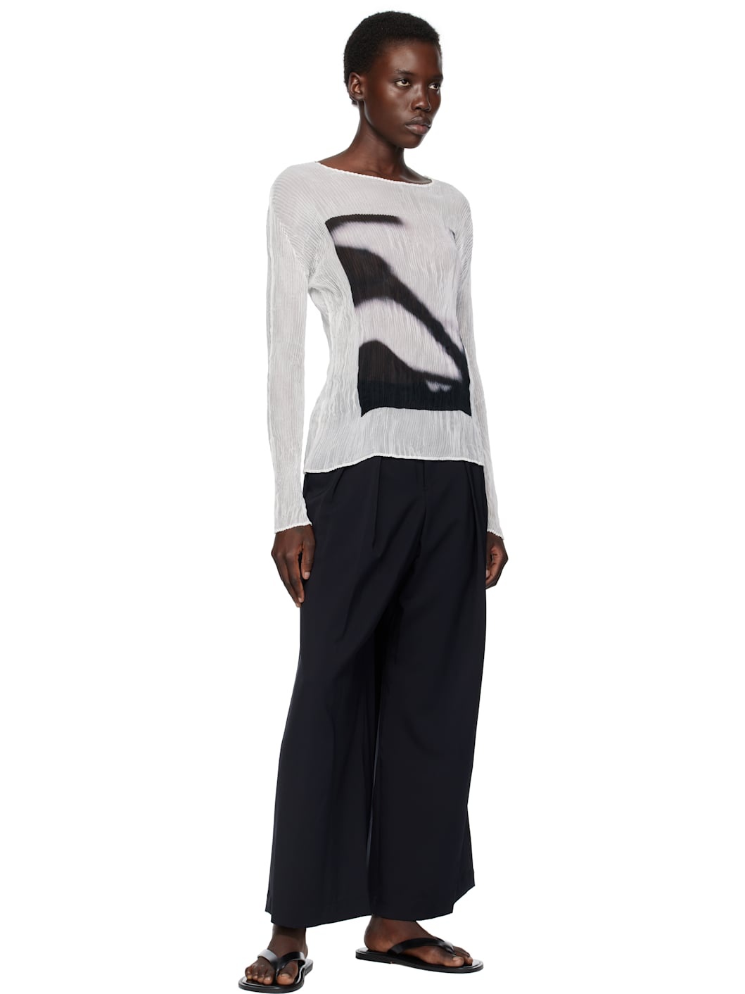 Black Round Trousers - 4