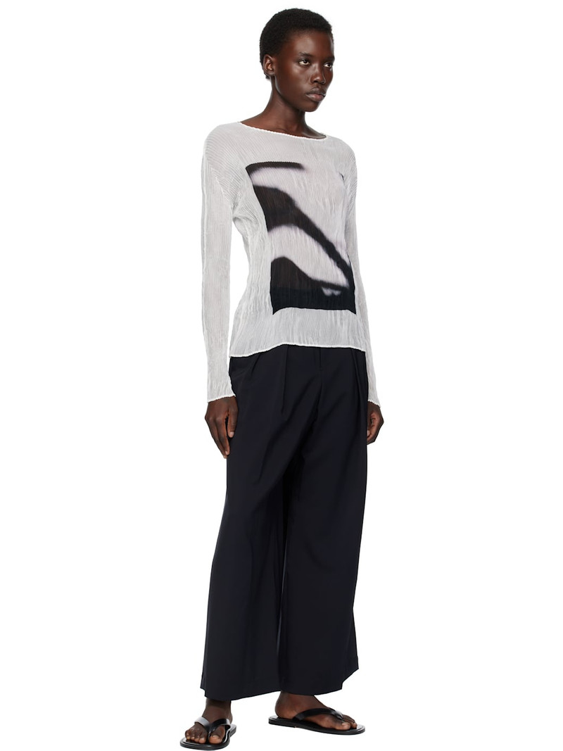 ISSEY MIYAKE Black Round Trousers outlook