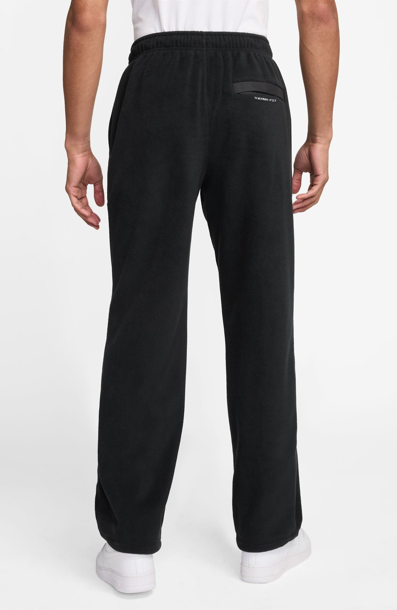 Nike Club Fleece Loose Fit Sweatpants in Black/White at Nordstrom - 2