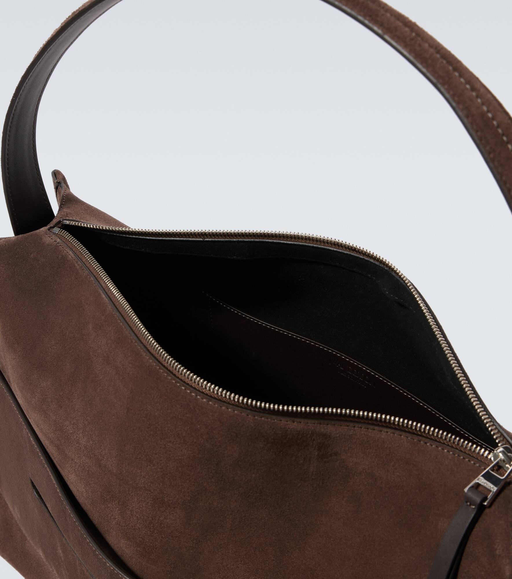Loafer Large suede shoulder bag - 4