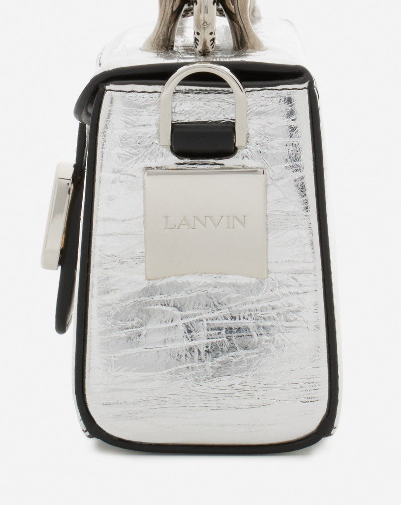 NANO PENCIL CAT BAG IN METALLIC LEATHER 6