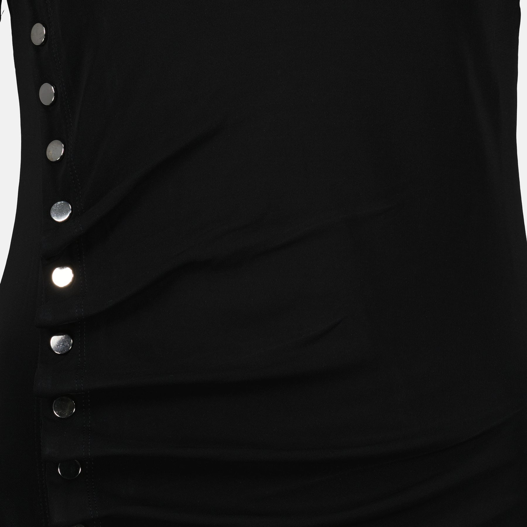 Robe drapée noire - 3
