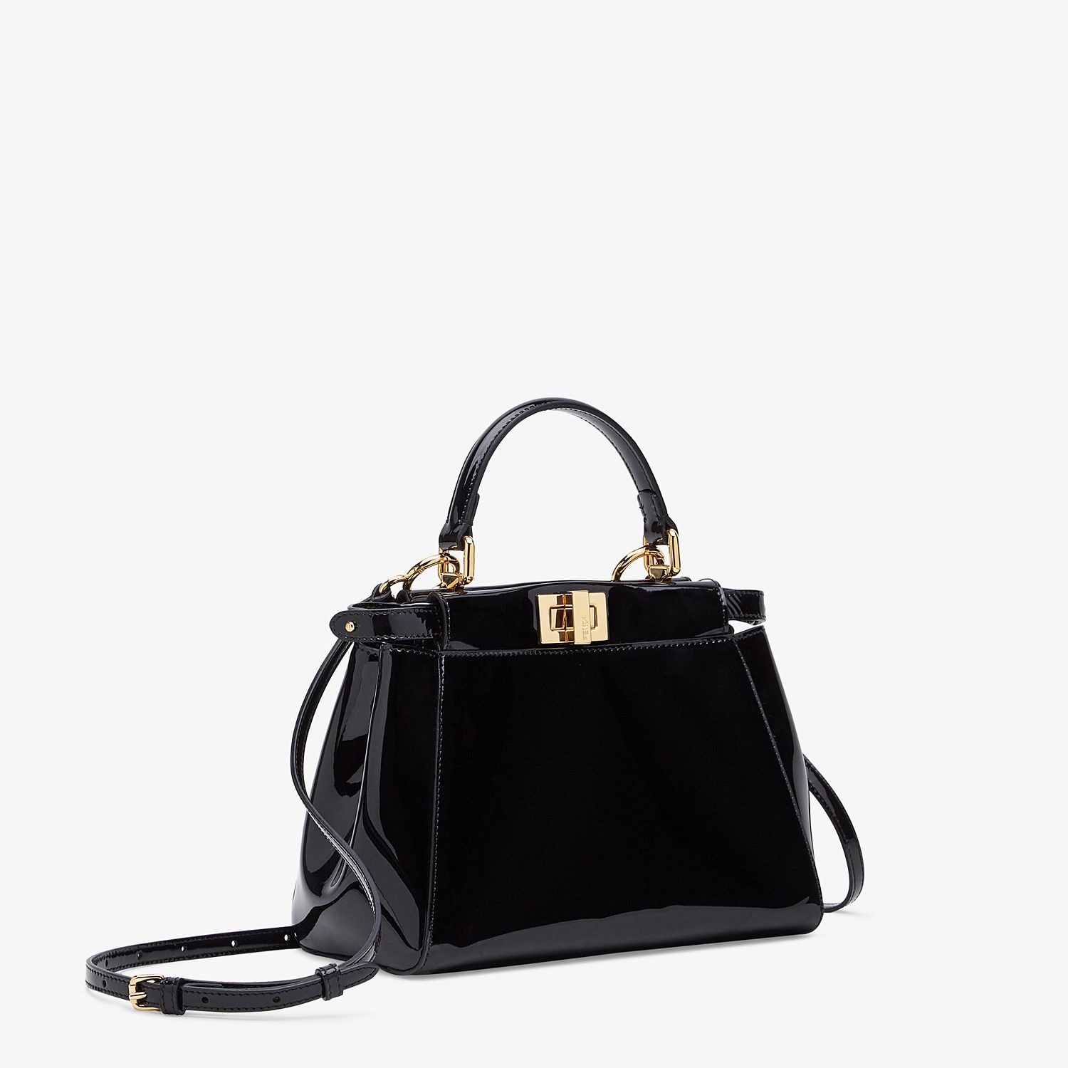 Black patent leather bag - 3