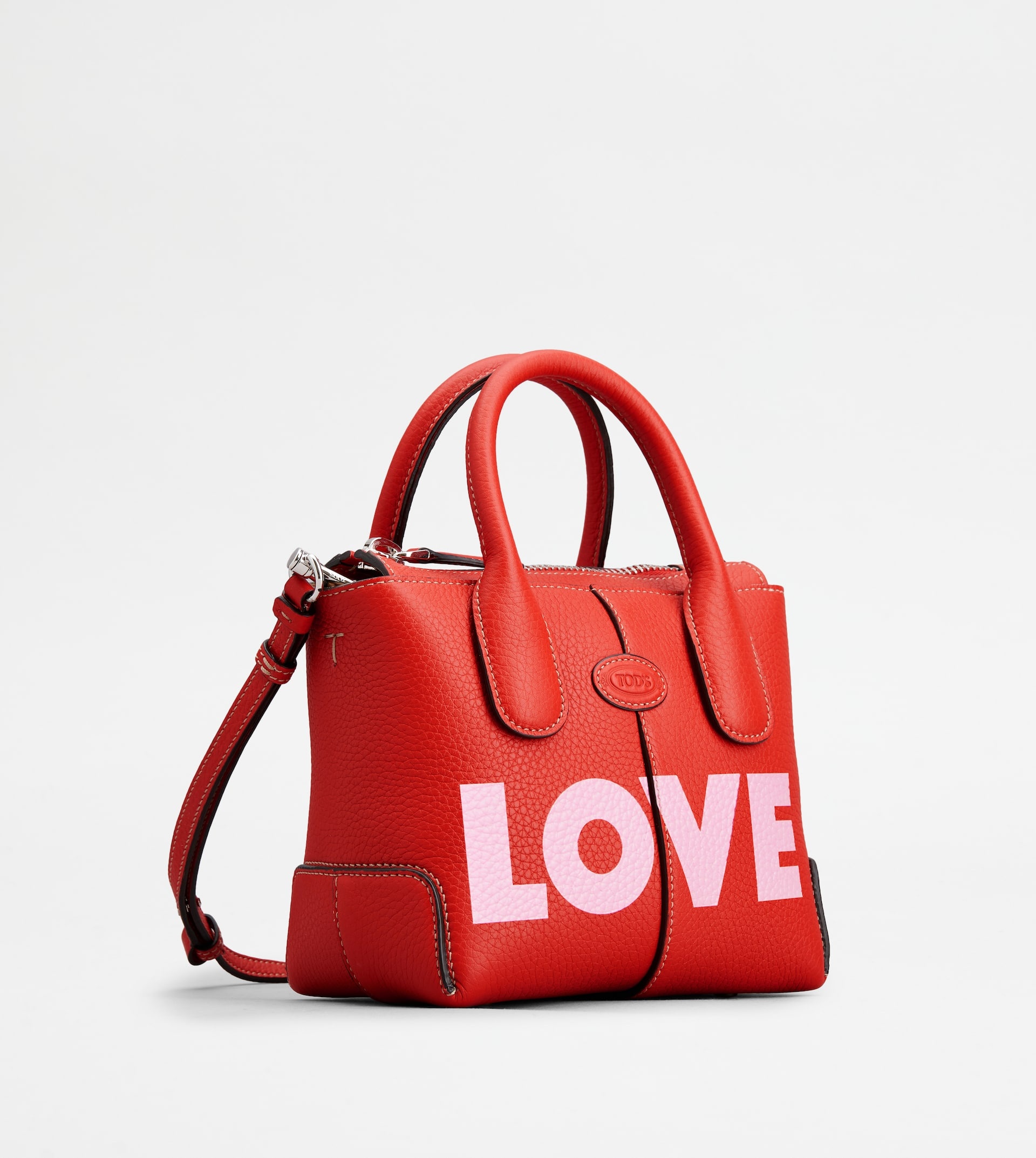 TOD'S DI BAG IN LEATHER MINI - RED - 3