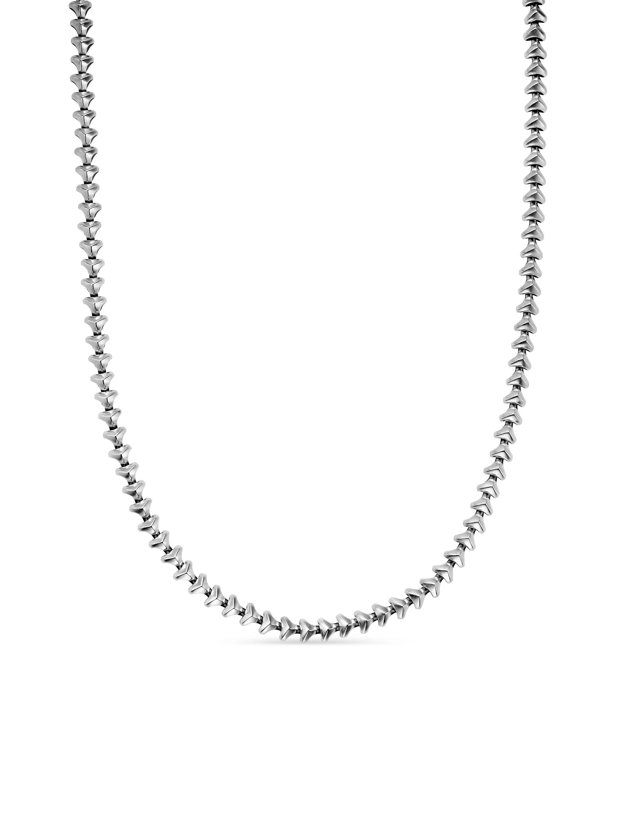 Men's Armory Necklace In Sterling Silver - Silver - 1