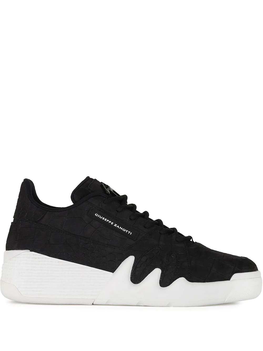 side logo patch sneakers - 1