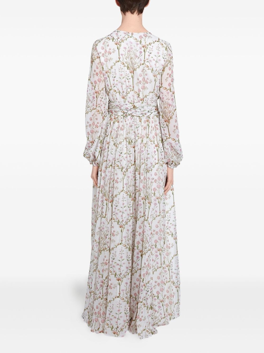 floral-print long-sleeve dress - 5
