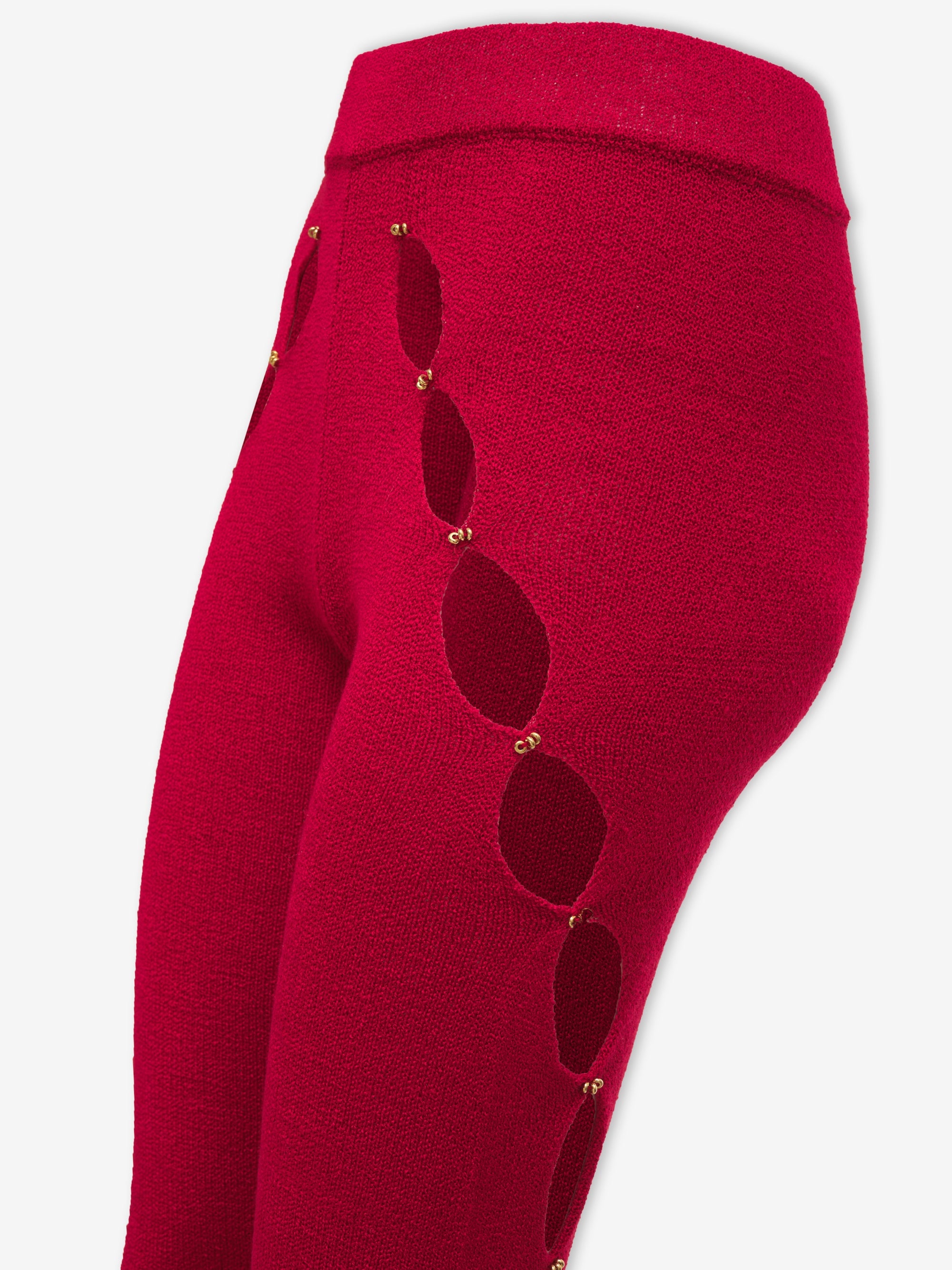 KEYHOLE KNITTED PANTS - 3