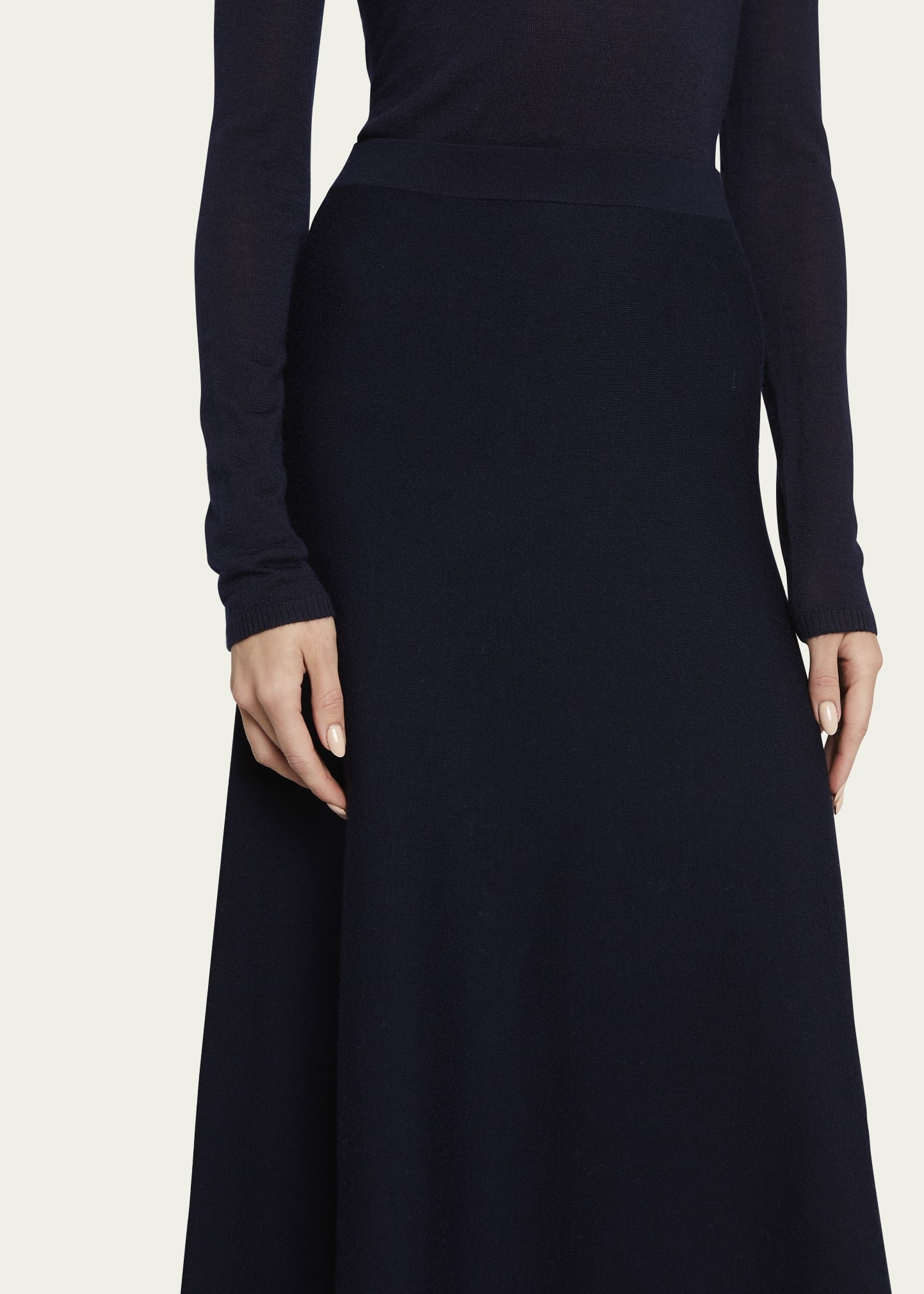 Freddie Midi Wool-Cashmere Skirt - 5