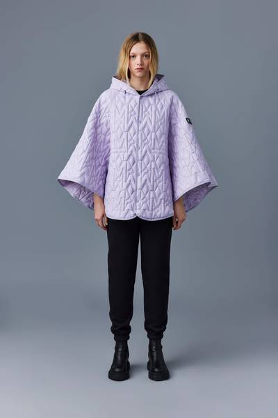 MACKAGE MICAH Mattle light down monogram poncho with hood outlook