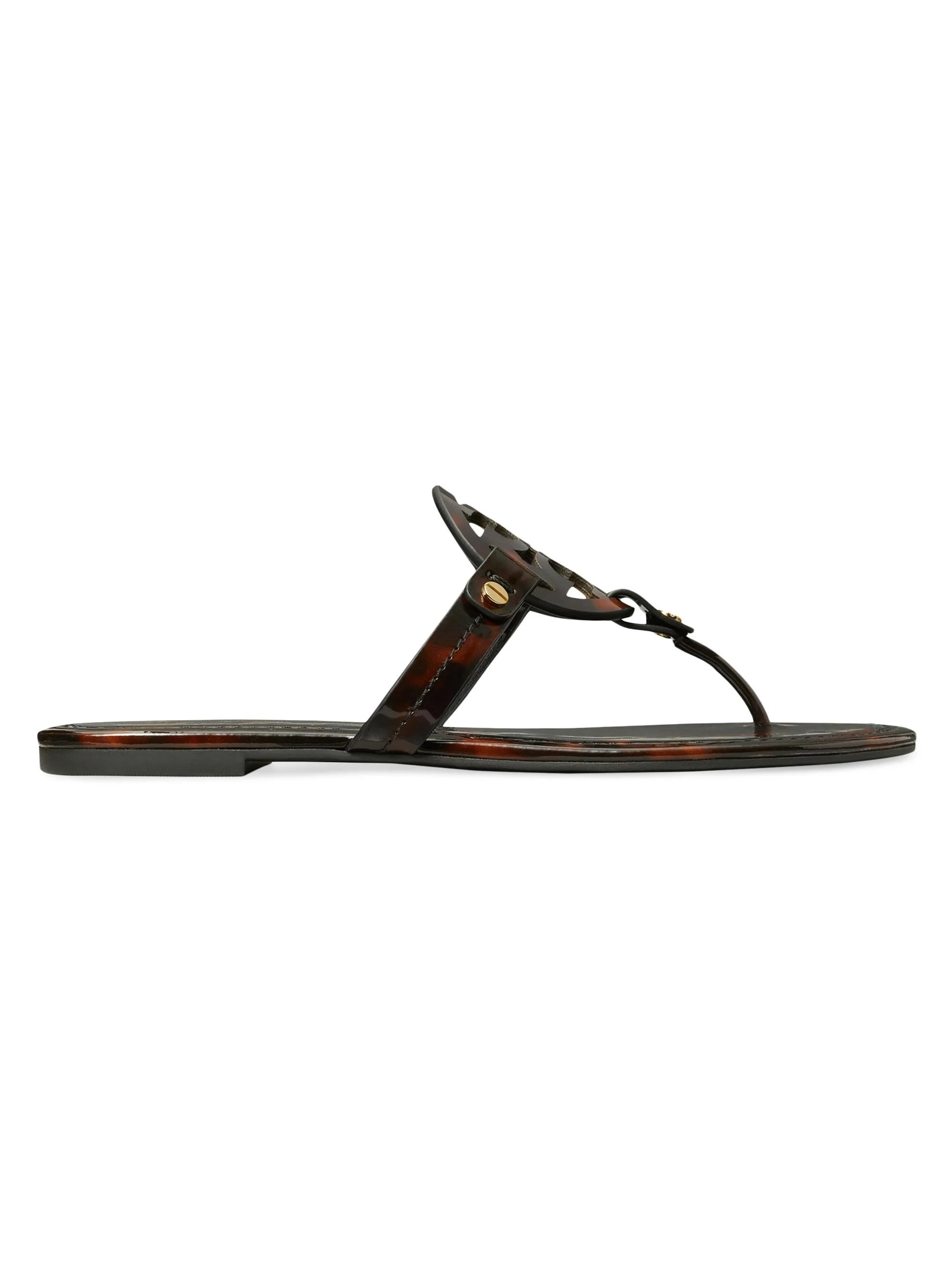 Women's Miller Patent Leather Sandals - Tortoise - 1
