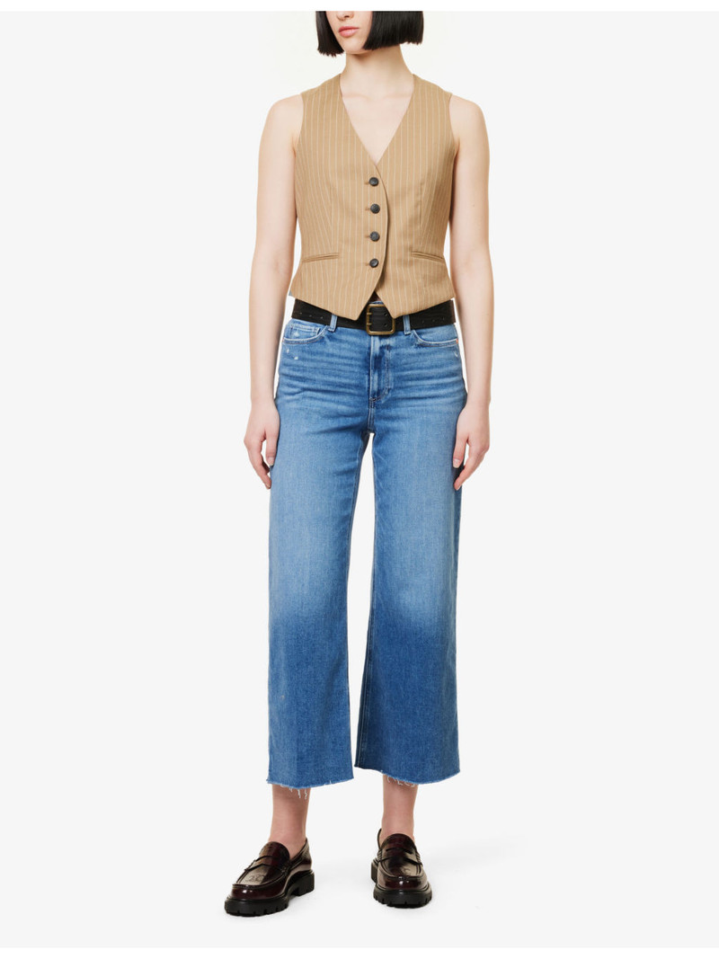 PAIGE Anessa Ankle Wide-Leg Denim Jeans outlook