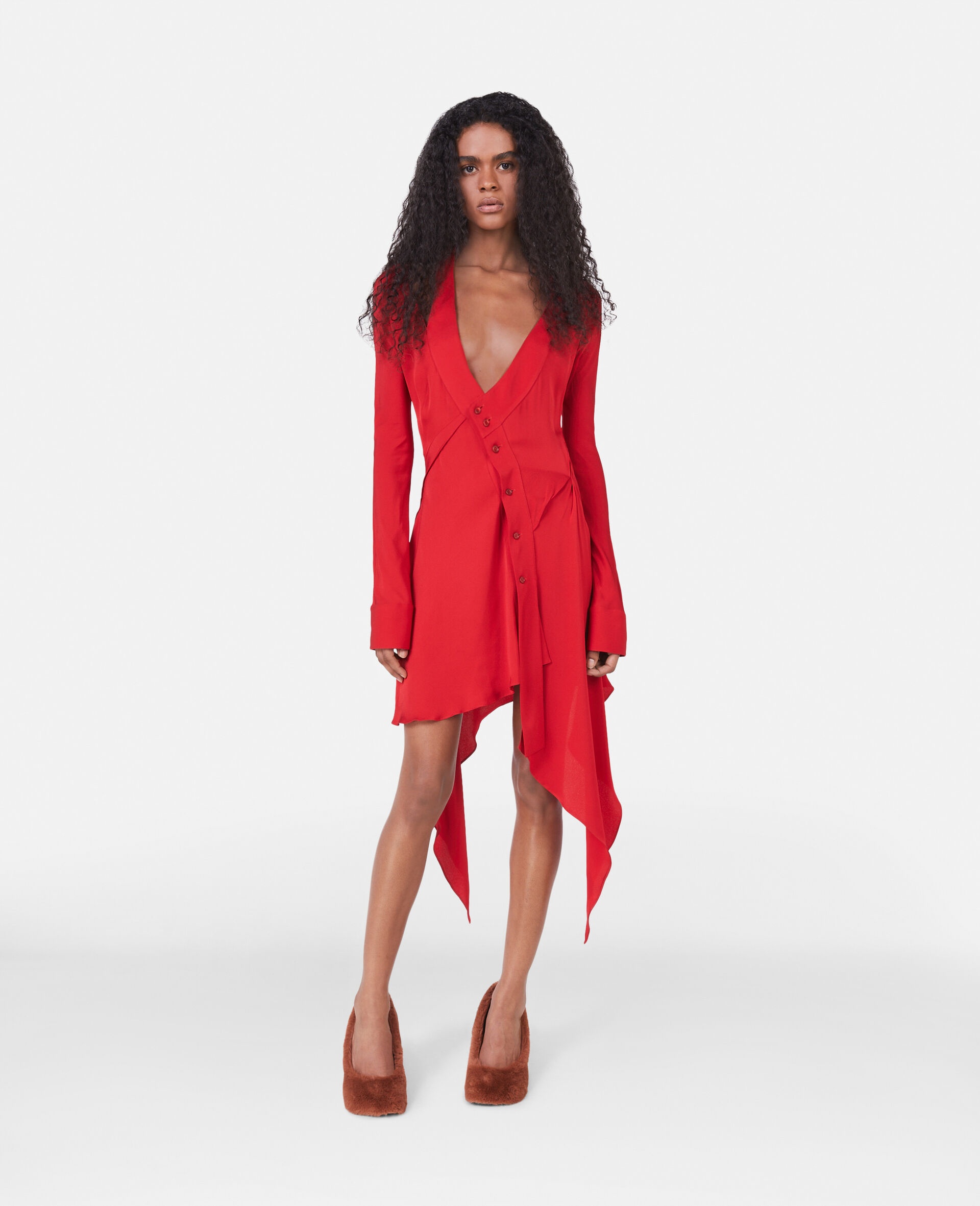 Asymmetric Seam Cut-Out Dress - 2