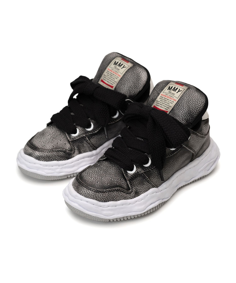 "WAYNE PUFFER" OG Sole Brushed Shrink Leather Low-top Sneaker 21