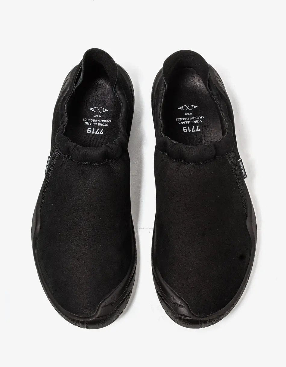 Stone Island Shadow Project Black Slip-on Suede Trainers - 5