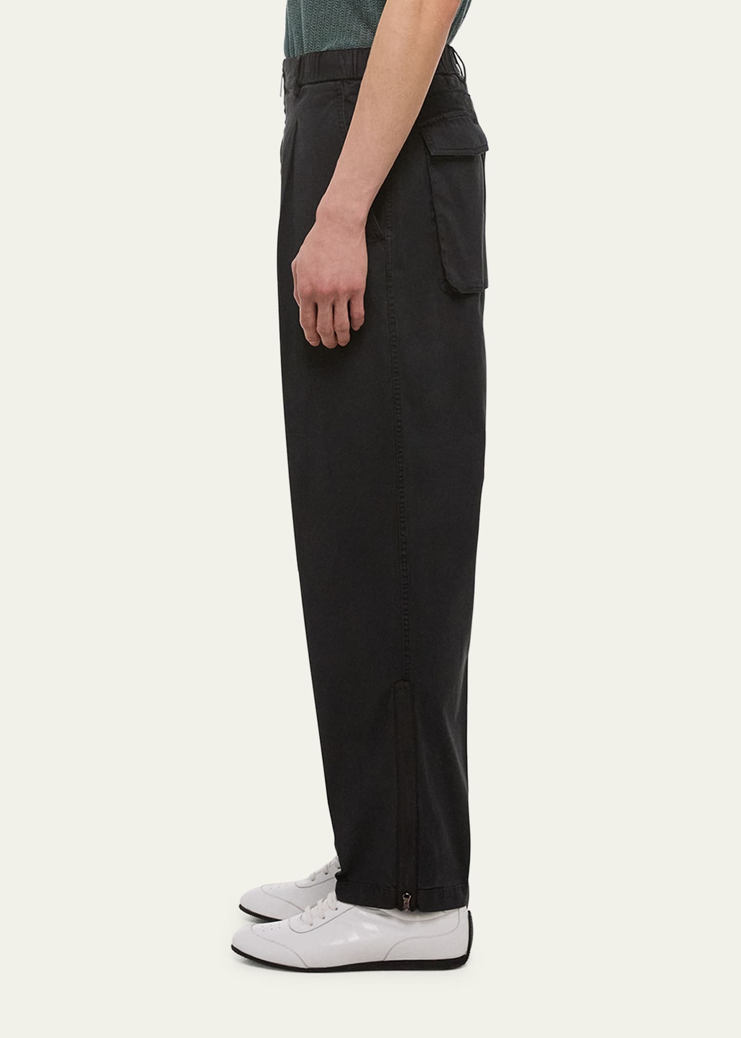 Men's Pleated Loose Fit Zoot Pans - 4