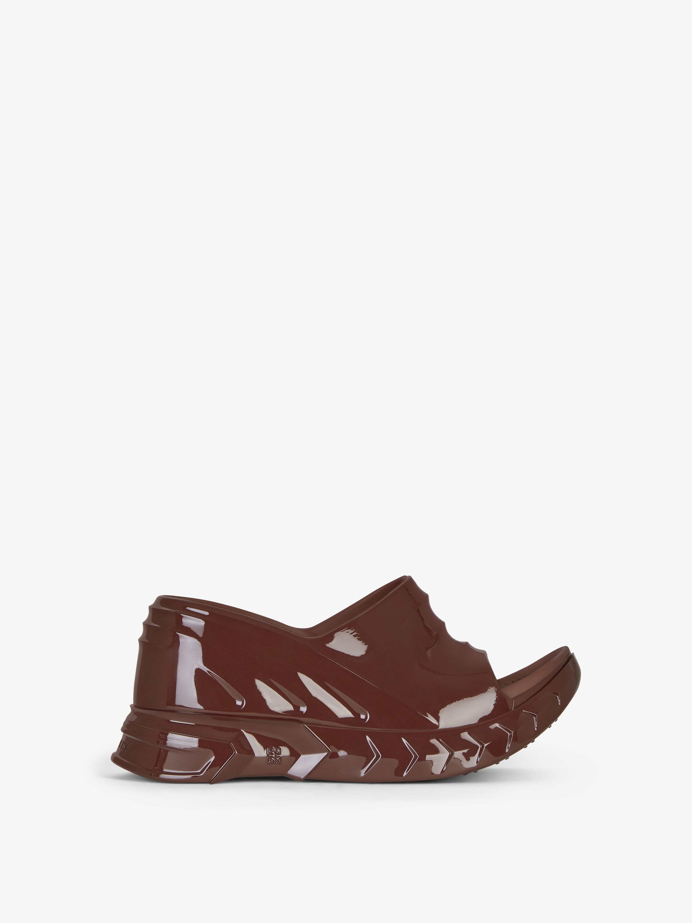 MARSHMALLOW WEDGE SANDALS IN RUBBER - 1