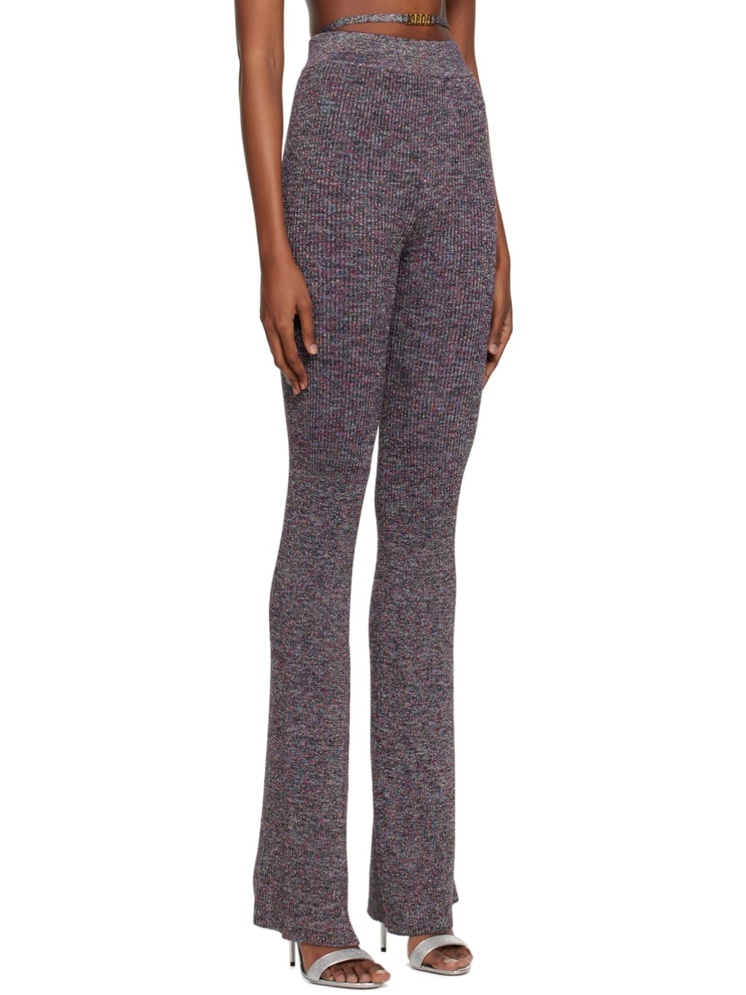 Multicolor Ribbed Lounge Pants - 2