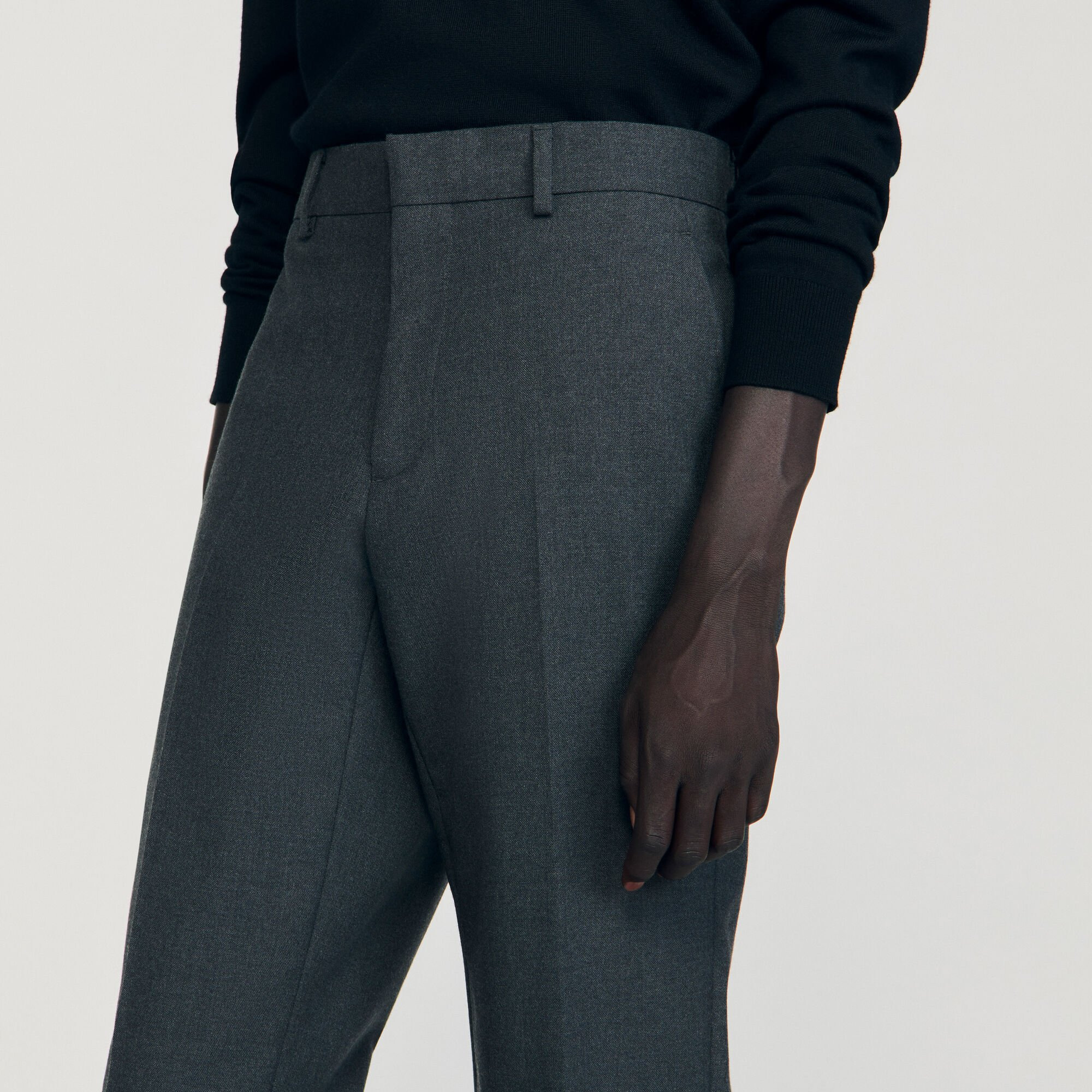 WOOL SUIT TROUSERS - 3