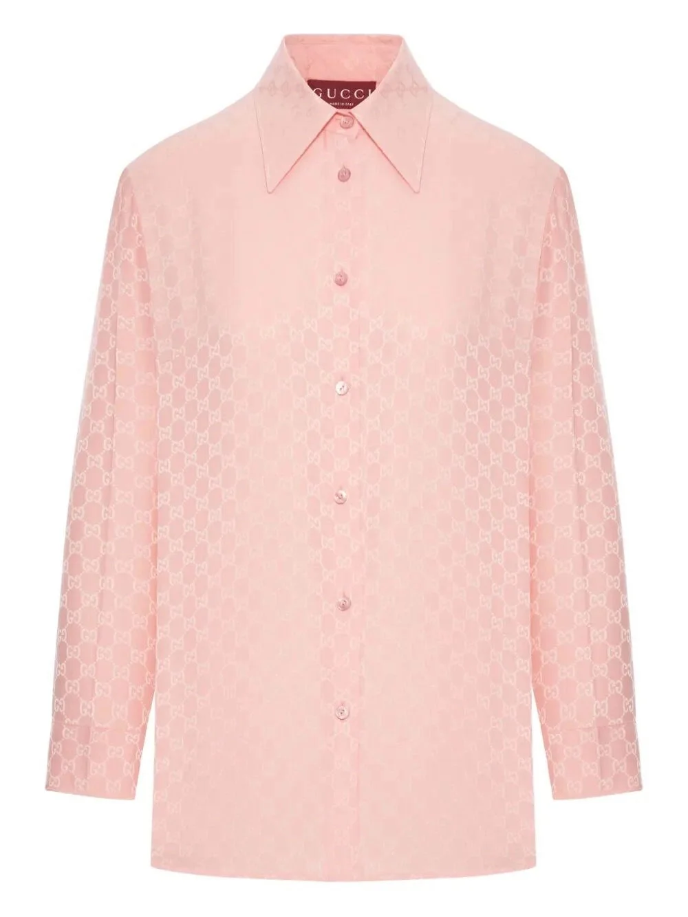 Gucci Women `Gg Jacquard` Silk Shirt - 1