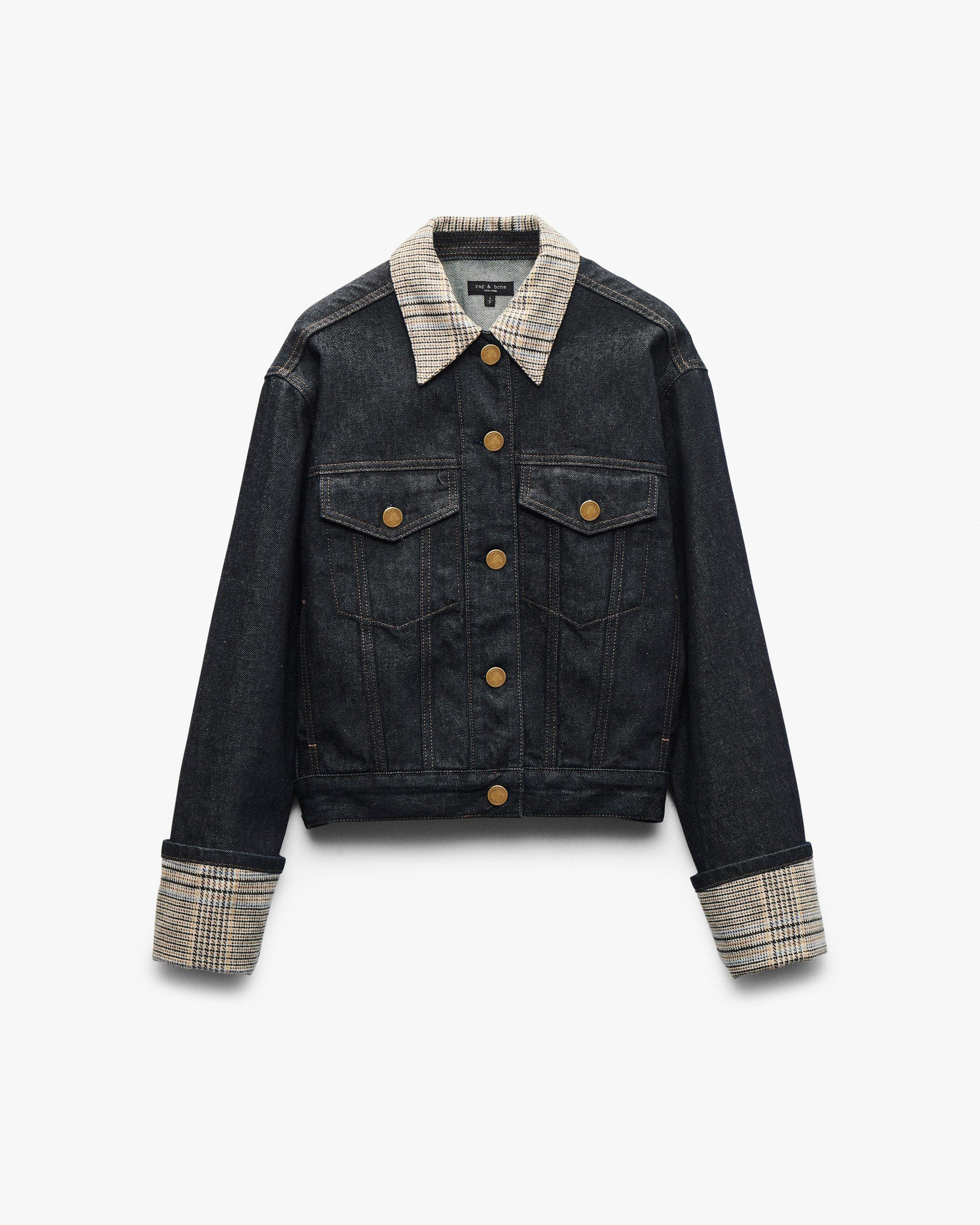 Harriet Denim Trucker Jacket
Lightweight Rigid in Twilight Combo - 1