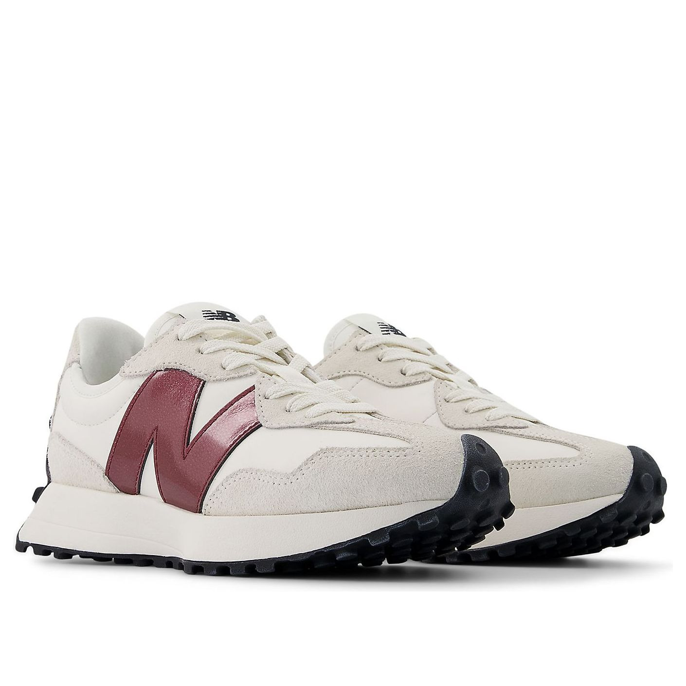 (WMNS) New Balance 327 'Sea salt Dark Red' WS327JWC - 2