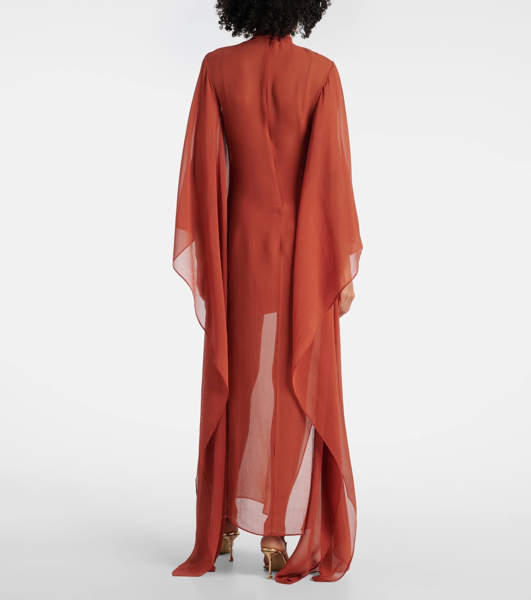 Lanzarote silk chiffon kaftan - 3
