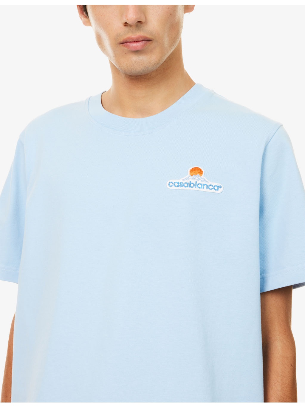 Montagne Patch Logo-Embroidered Cotton-Jersey T-Shirt - 5