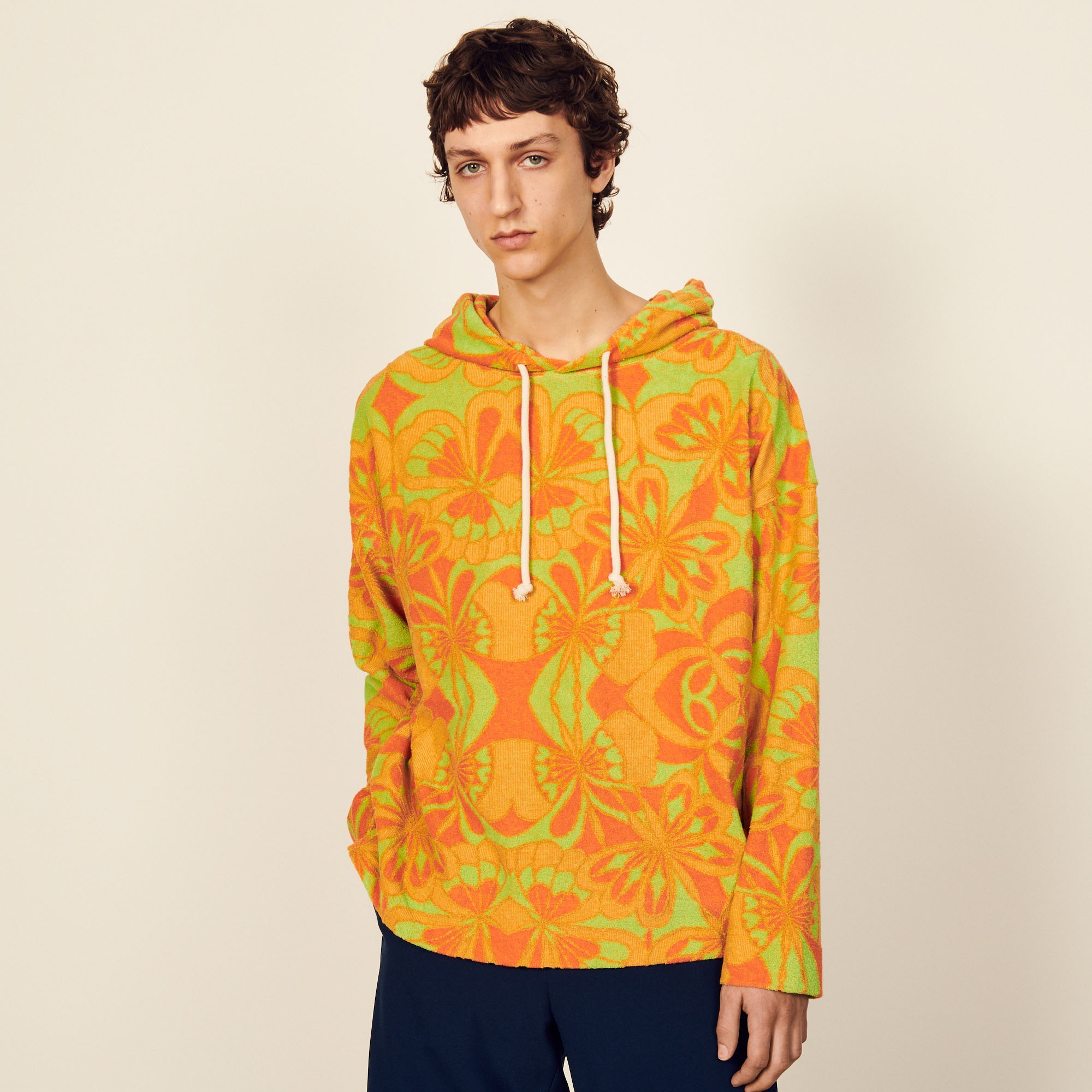 Oversized terrycloth hoodie - 2