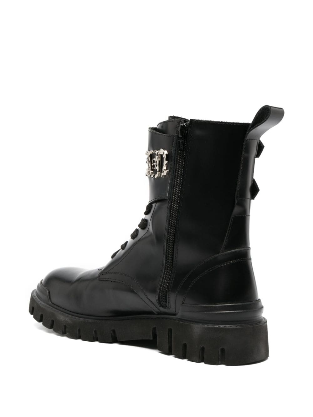 Gothic Plein leather ankle boots - 3