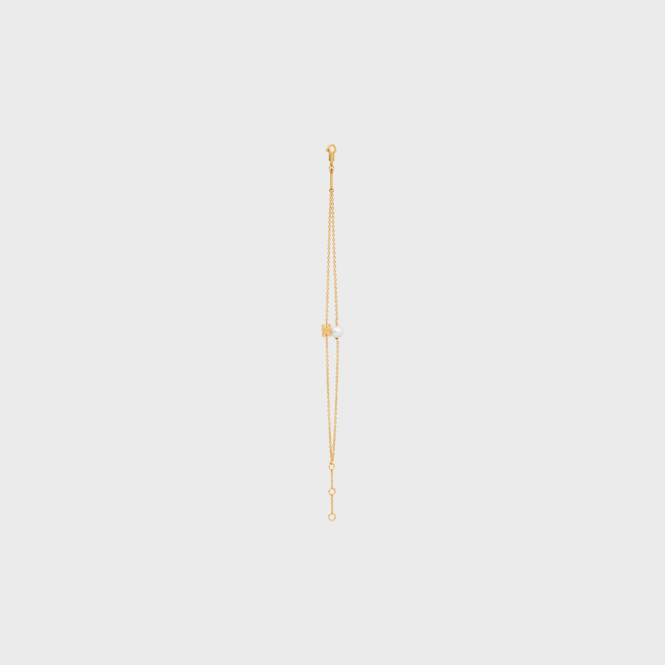 Les Perles Celine Bracelet in Resin Pearl and Brass with Gold Finish - 3