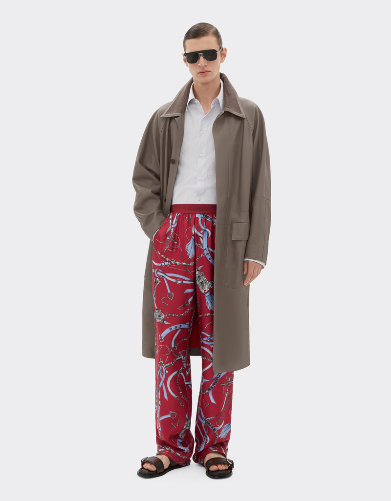 Ferrari Rubberized nappa leather coat outlook