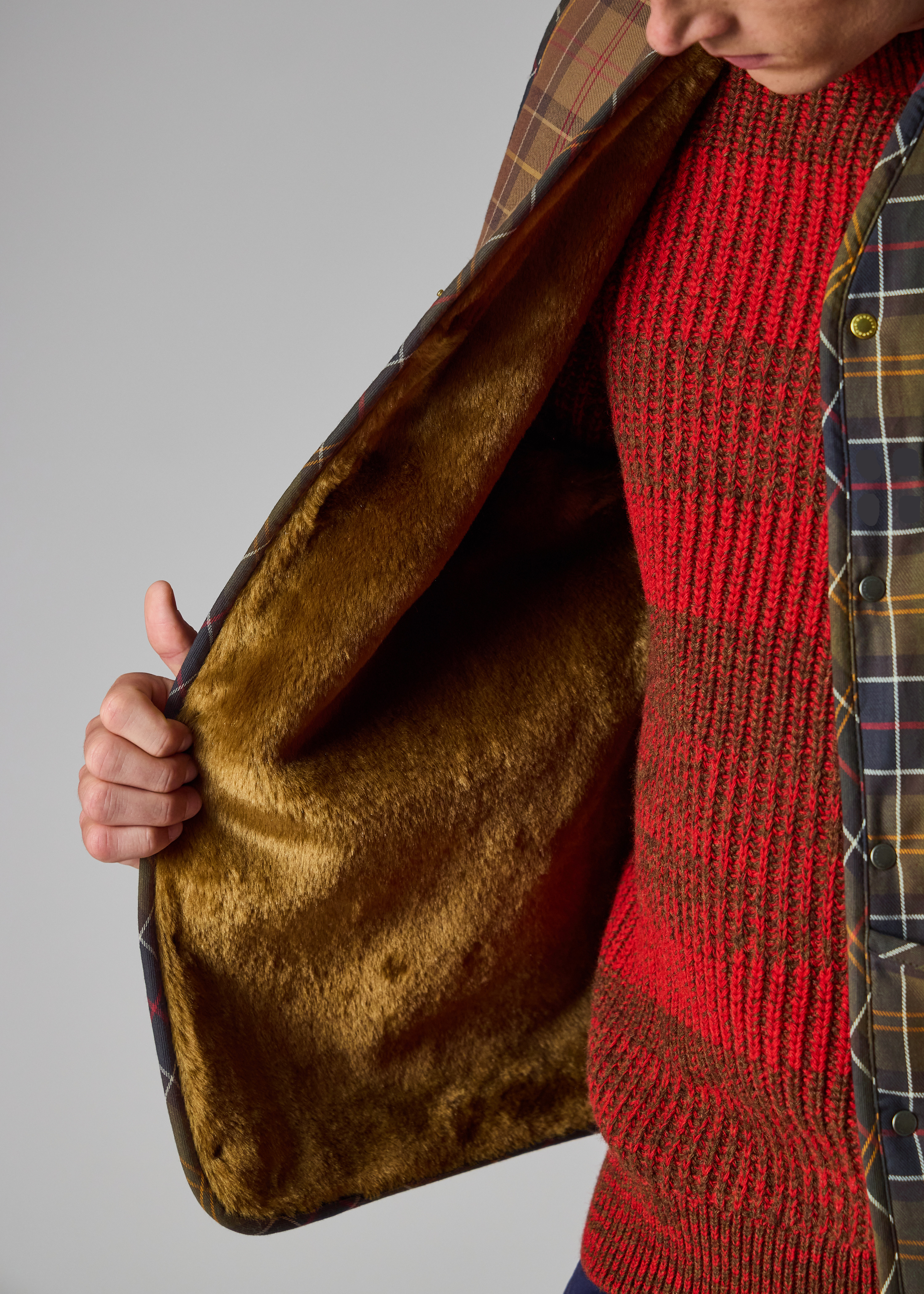 Paul Smith loves Barbour - Mixed Tartan Warm Pile Liner - 8
