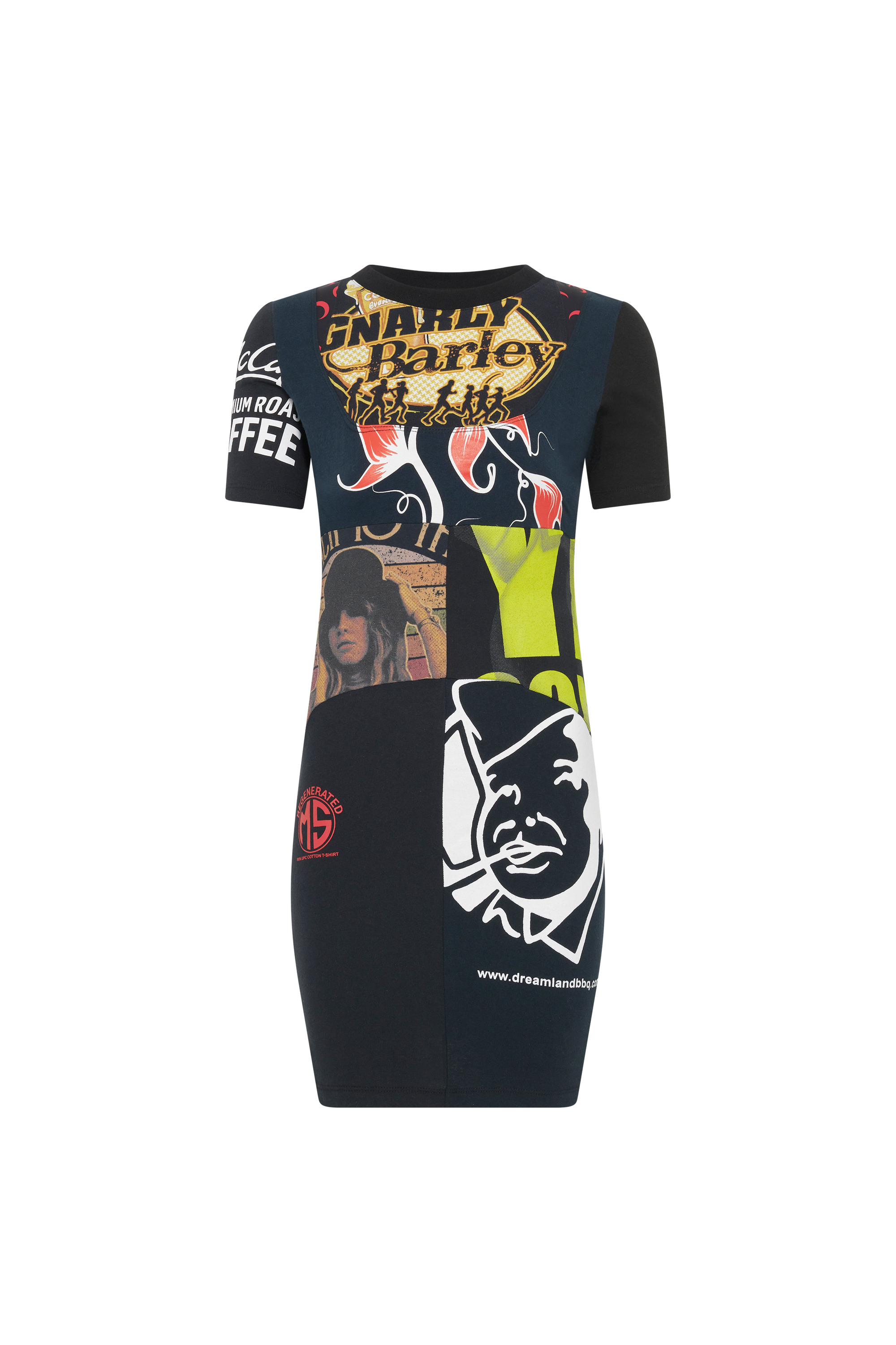 Upcycled Graphic T-Shirts Mini Dress - 15