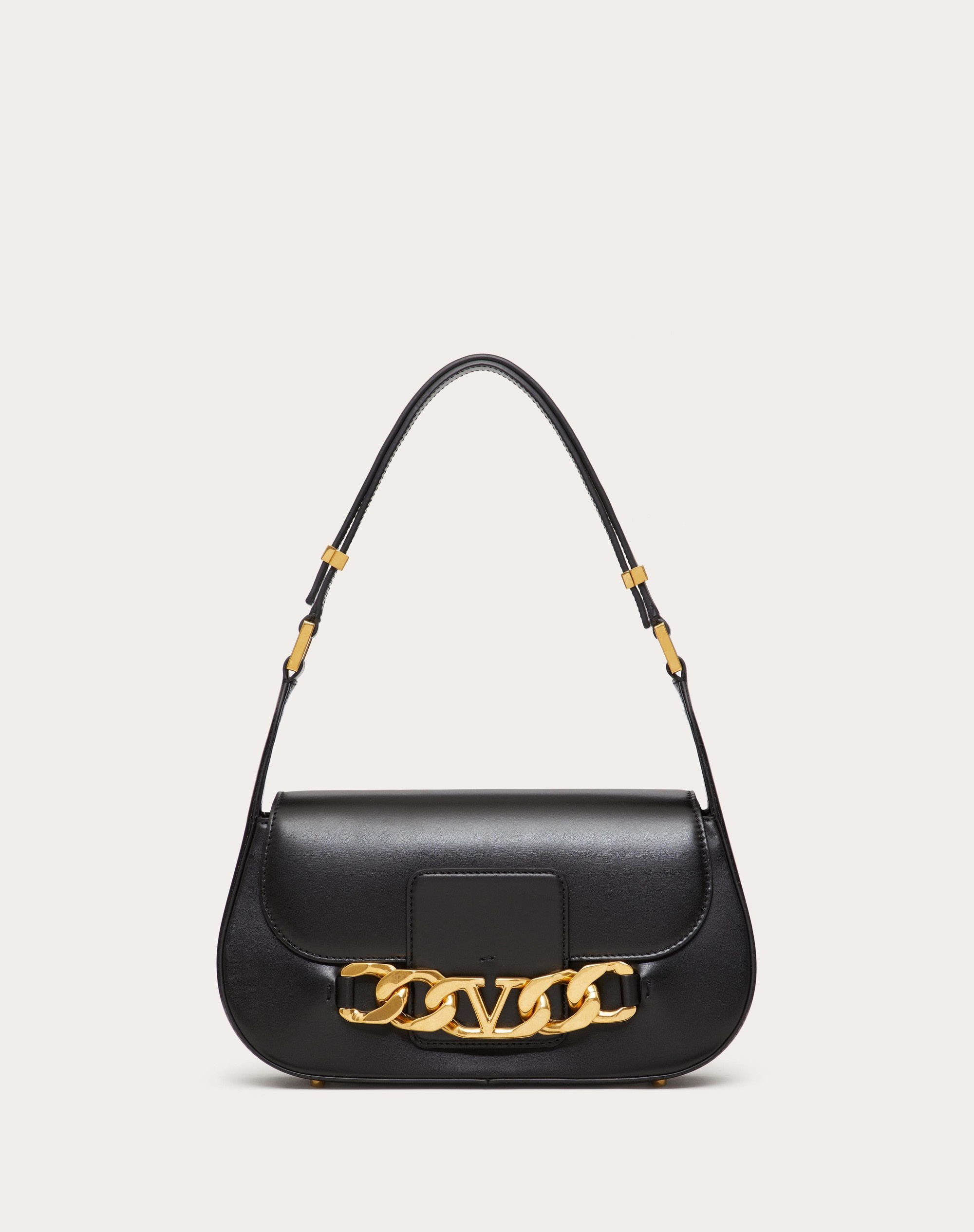 VLOGO CHAIN SHOULDER BAG IN CALFSKIN - 1