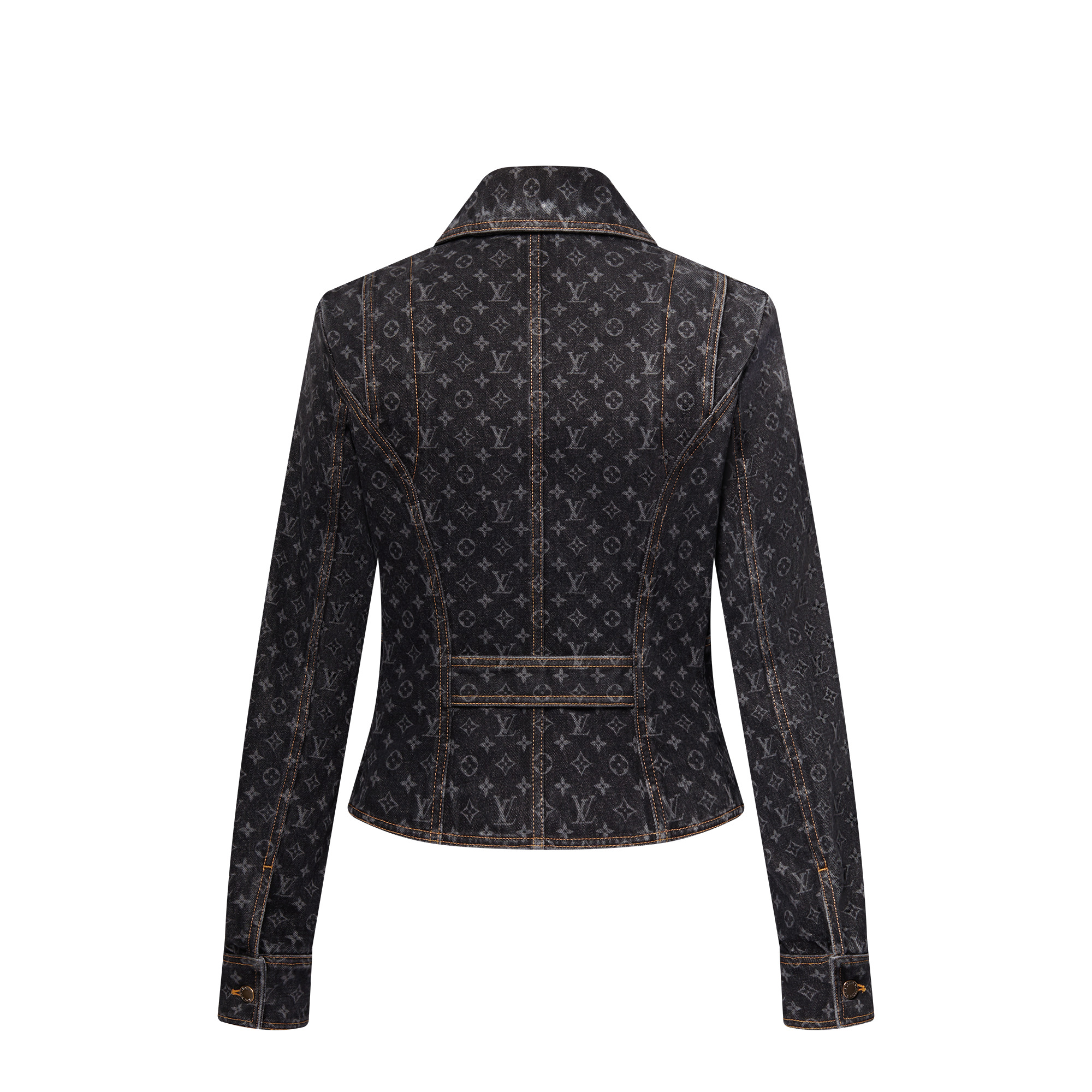 Monogram Denim Zip-Up Jacket - 3