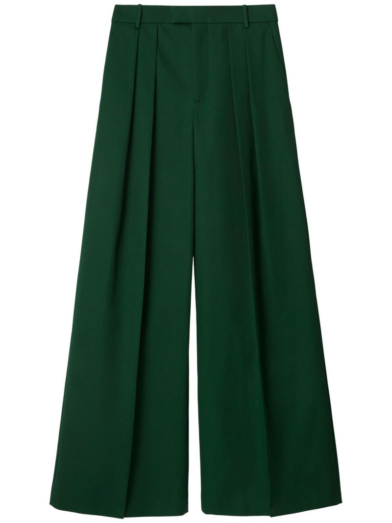pleated cotton trousers 1