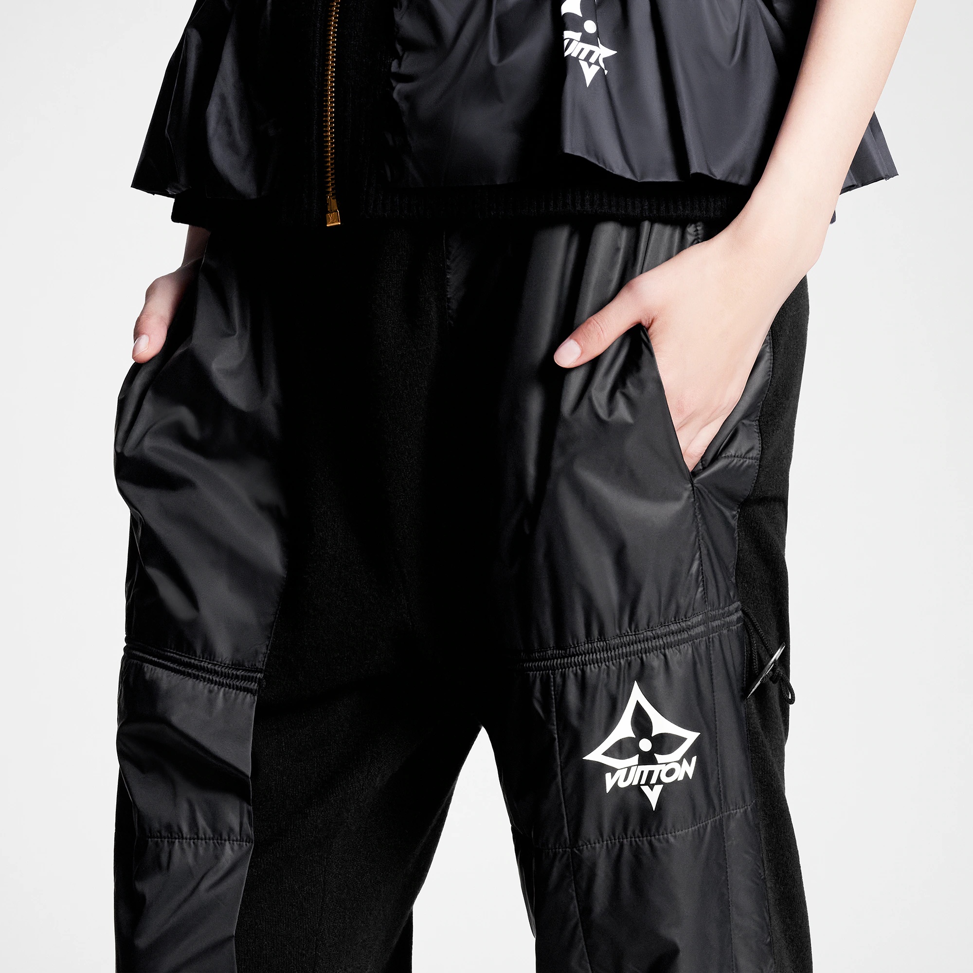 Nylon Insert Jogging Pants - 2