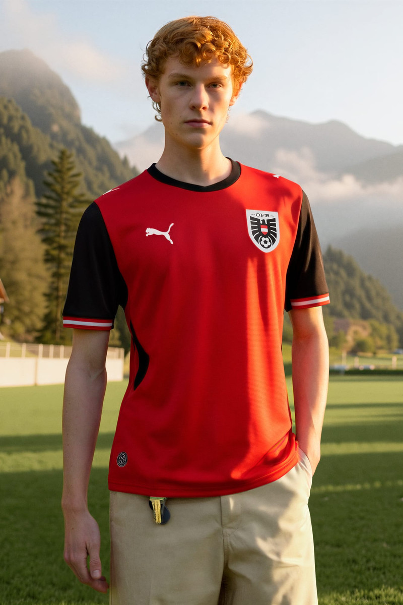 PUMA Austria Home Men's Soccer Jersey outlook