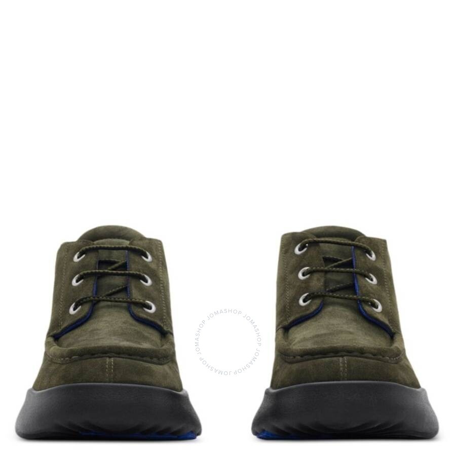 Burberry Square-Toe Suede Log Boots - 2