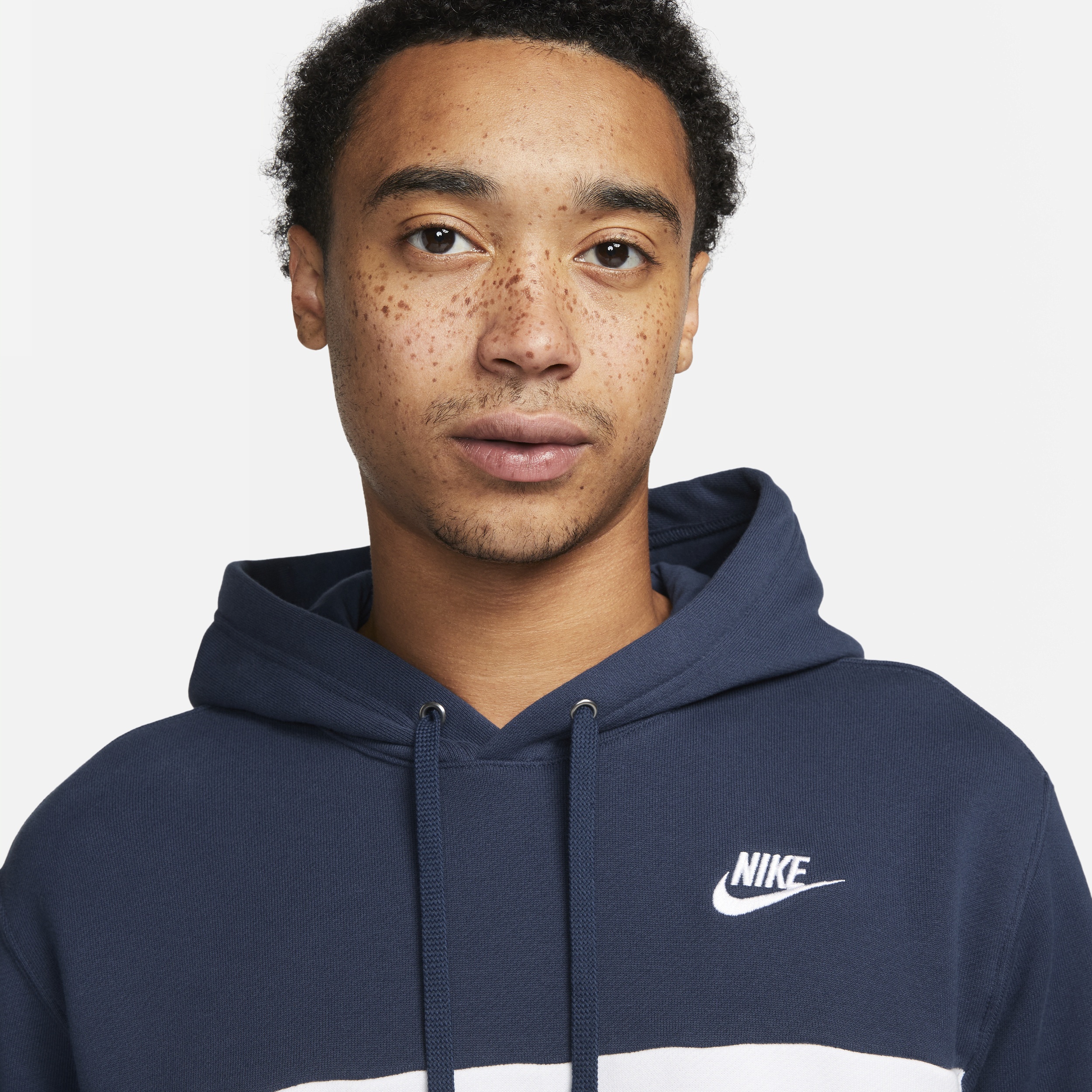 Nike Club Fleece Men's French Terry Color-Blocked Hoodie - 3