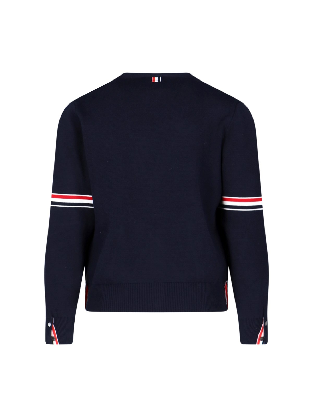【送料&関税込】Thom Browne Tricolor Detail Cardigan Thom Browne TRICOLOR DETAIL CARDIGAN | sugar | REVERSIBLE
