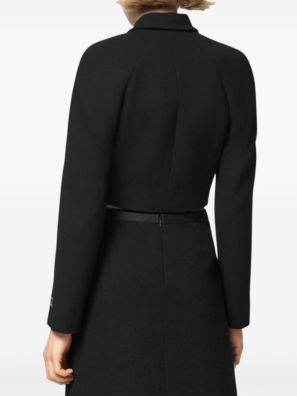 Medusa Head-buttons cropped jacket - 4