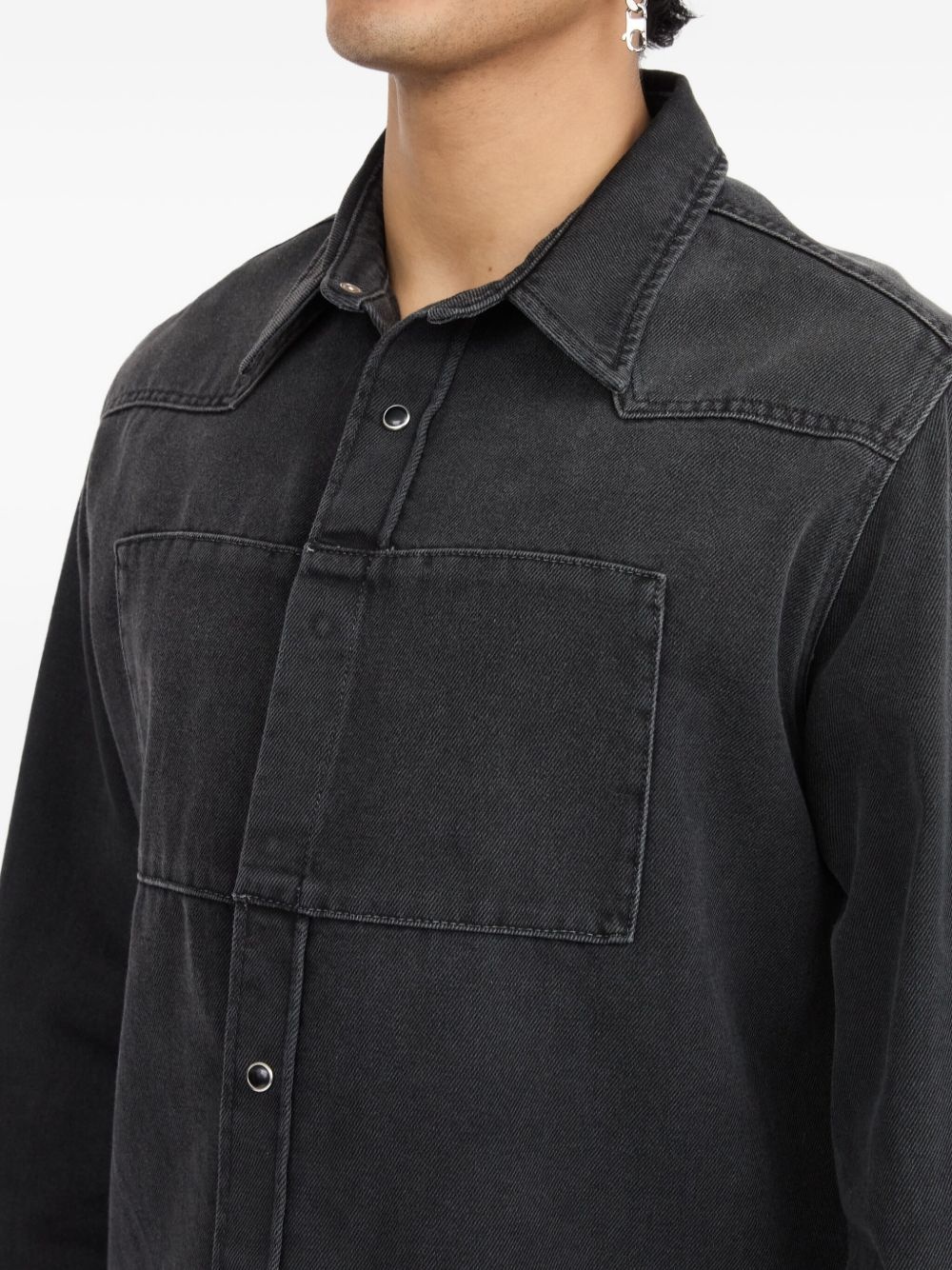 cotton denim shirt - 7