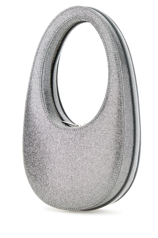 Silver leather mini Swipe handbag - 2