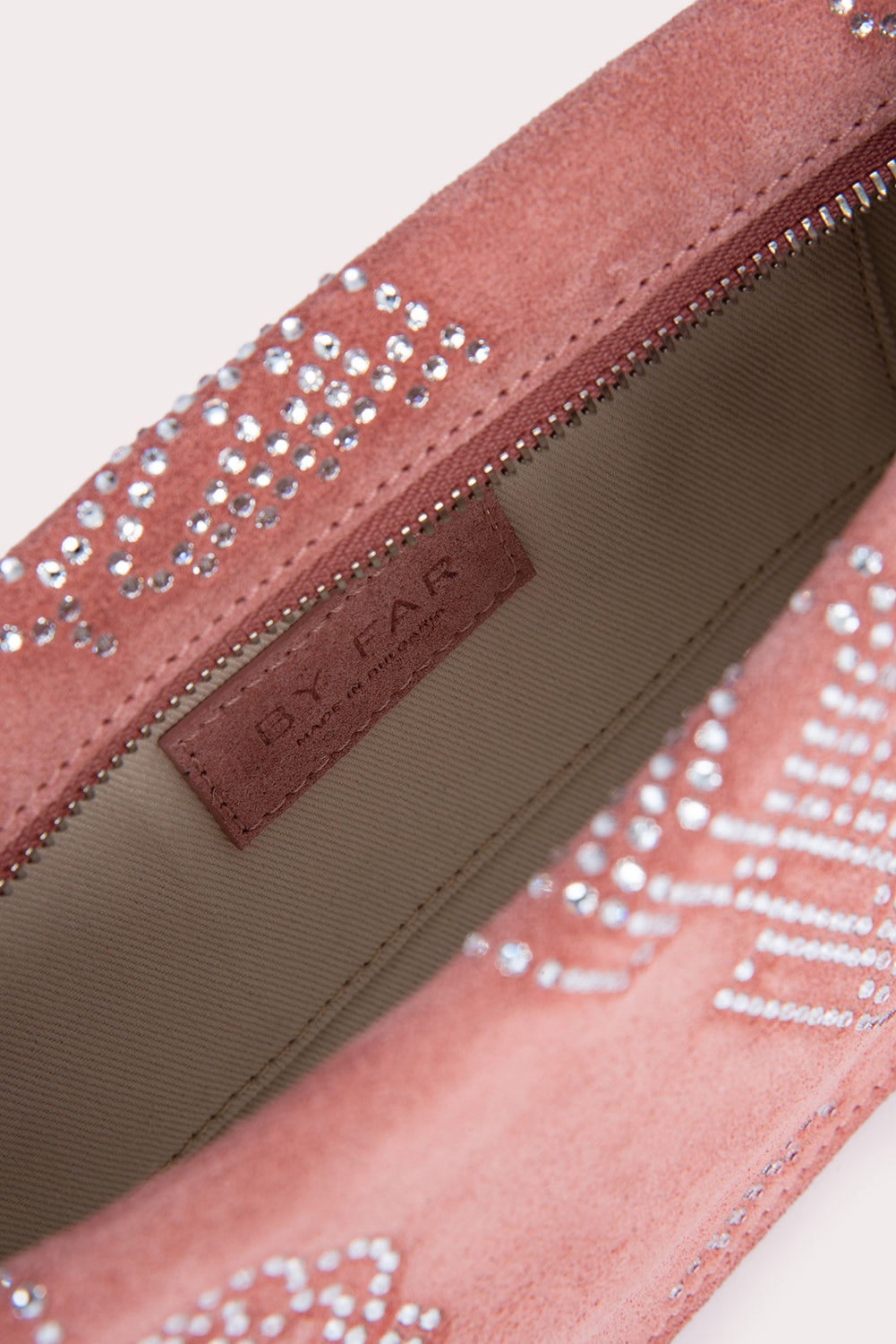 Dulce Salmon Suede and Crystals - 7